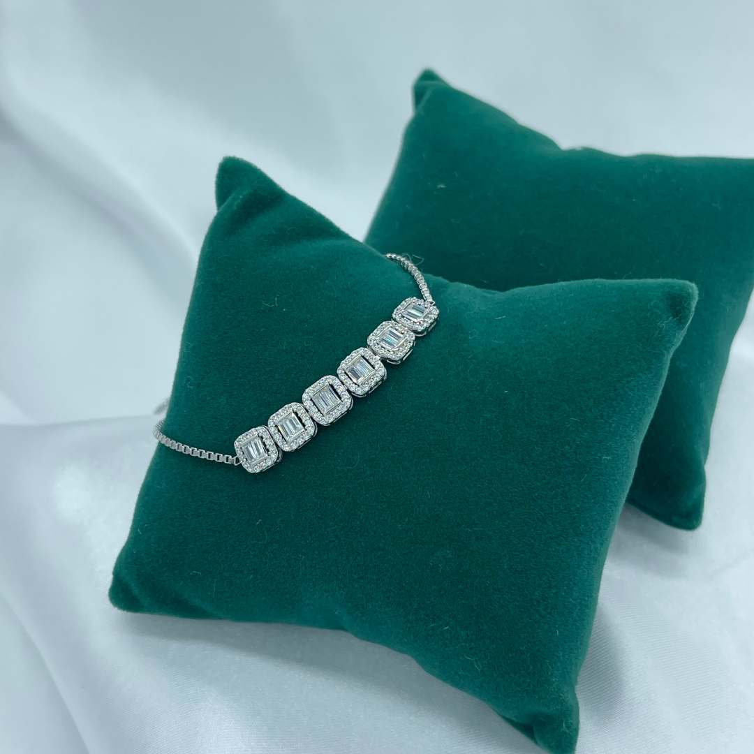 Baget Model 925 Ayar Gümüş Ayarlanabilir Bileklik – Rodaj Kaplama