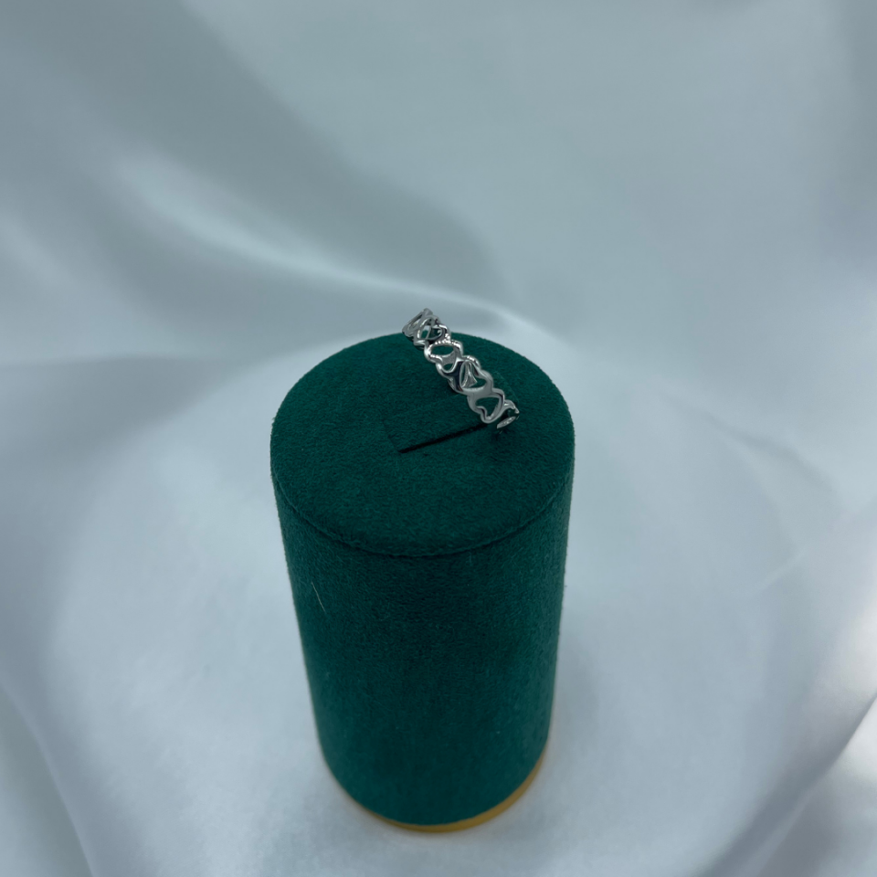 Kalp Figürlü Minimal 925 Ayar Gümüş Yüzük