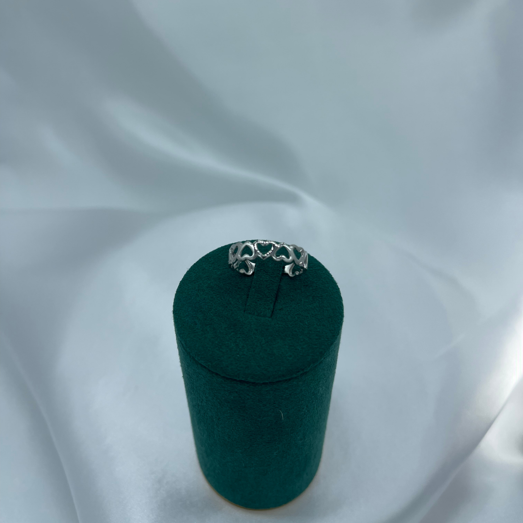 Kalp Figürlü Minimal 925 Ayar Gümüş Yüzük