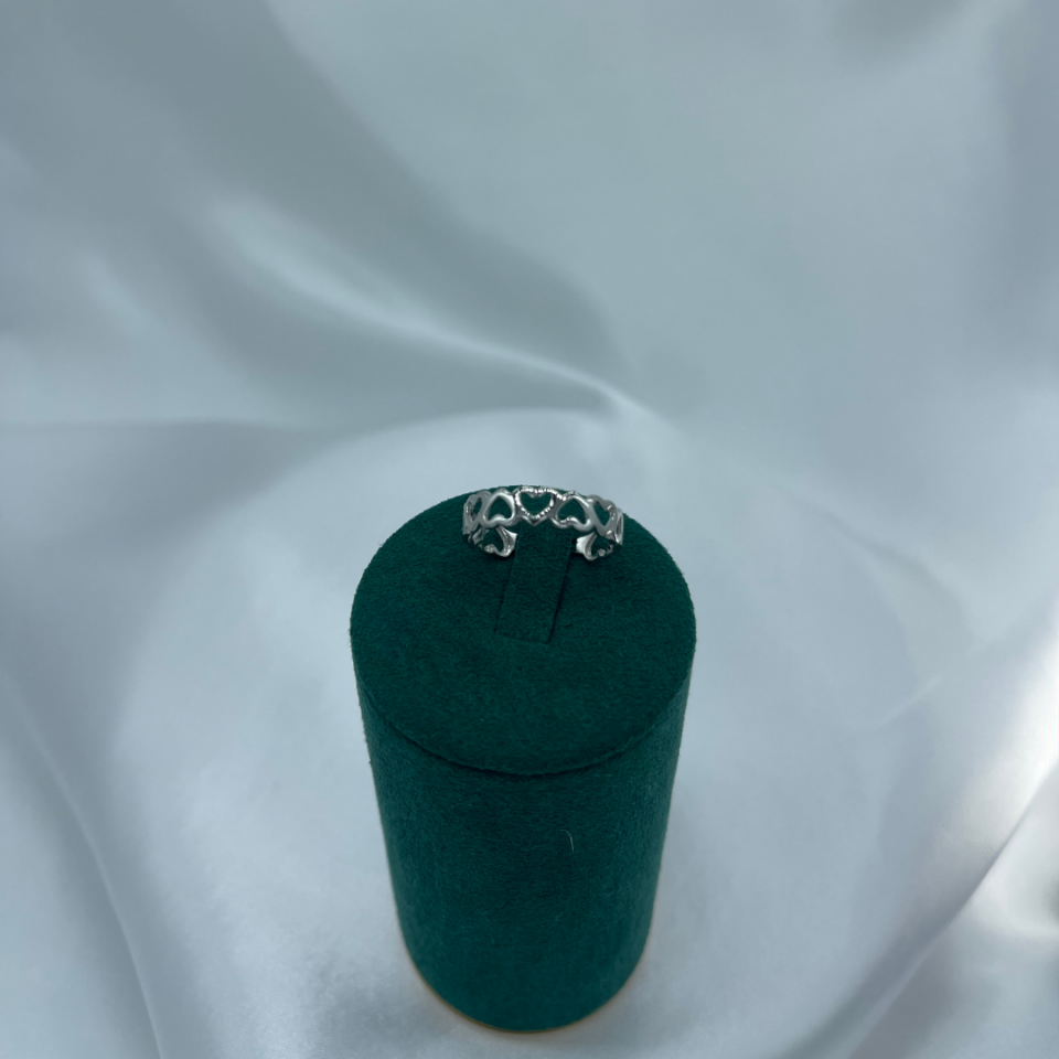 Kalp Figürlü Minimal 925 Ayar Gümüş Yüzük