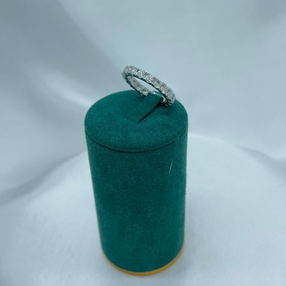 Tamtur Sonsuz Sıra Taşlı 925 Ayar Gümüş Yüzük