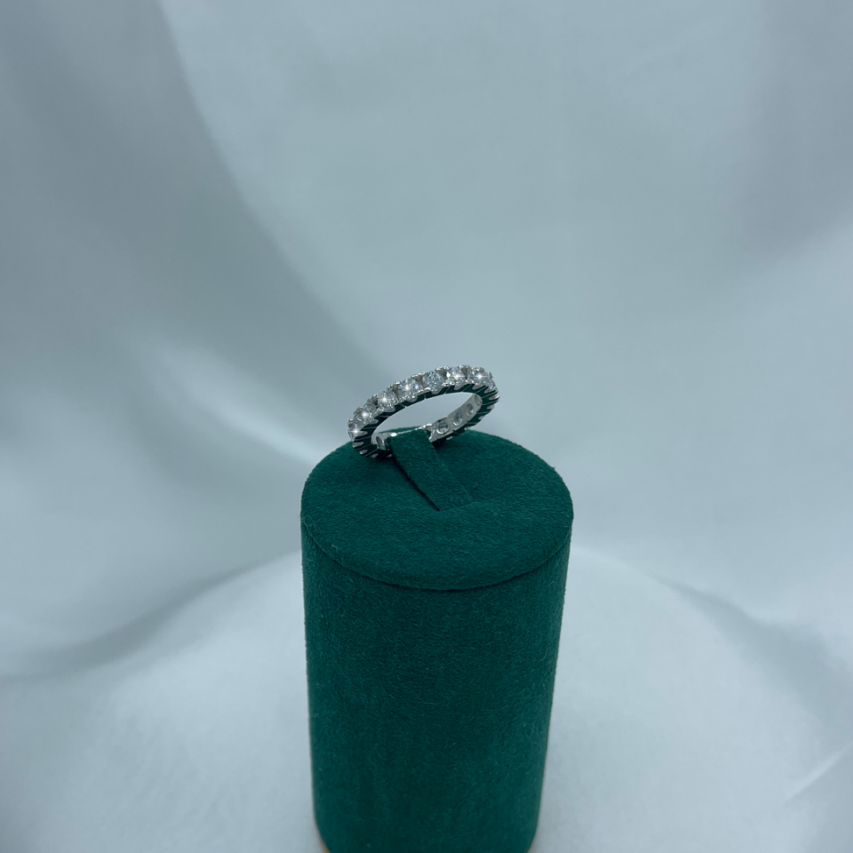 Tamtur Sonsuz Sıra Taşlı 925 Ayar Gümüş Yüzük