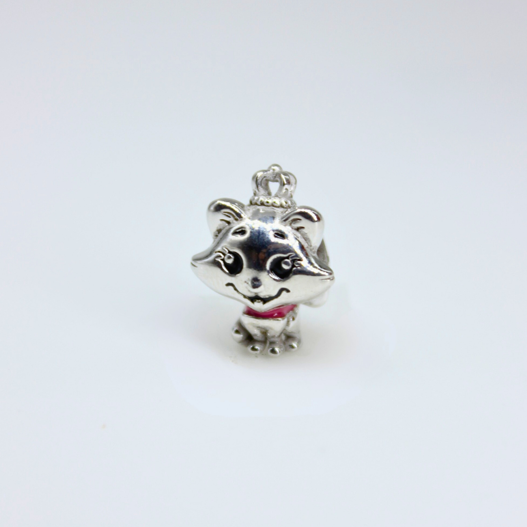 Taçlı Tilki Model 925 Ayar Gümüş Charm – Sevimli Koleksiyon