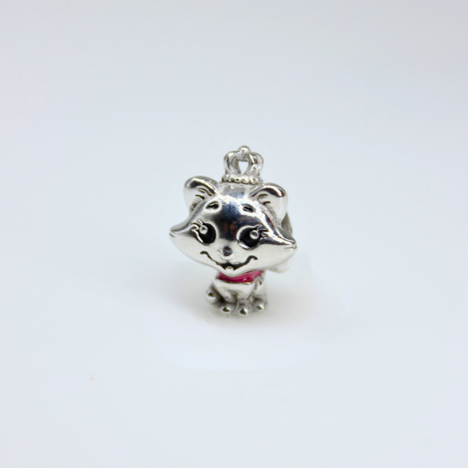 Taçlı Tilki Model 925 Ayar Gümüş Charm – Sevimli Koleksiyon