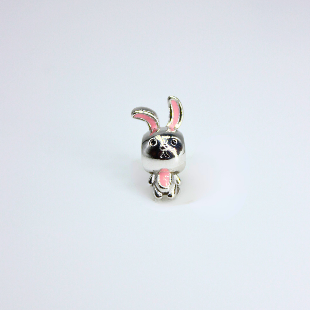 Tavşan Figürlü 925 Ayar Gümüş Charm – Cute Animals Collection