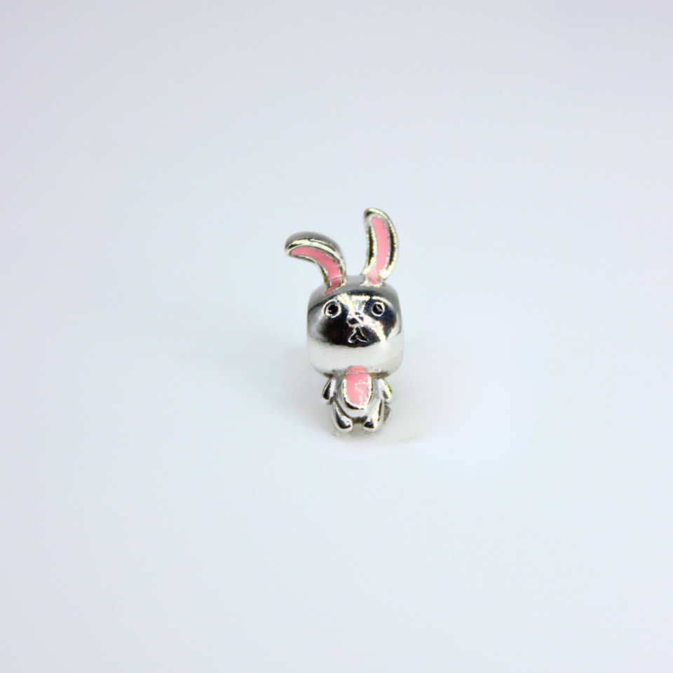 Tavşan Figürlü 925 Ayar Gümüş Charm – Cute Animals Collection