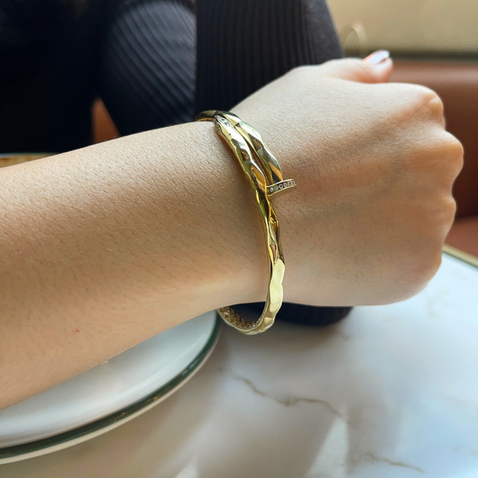 Aurora Twist Model 925 Ayar Gümüş Bileklik – Reflect Shine Collection