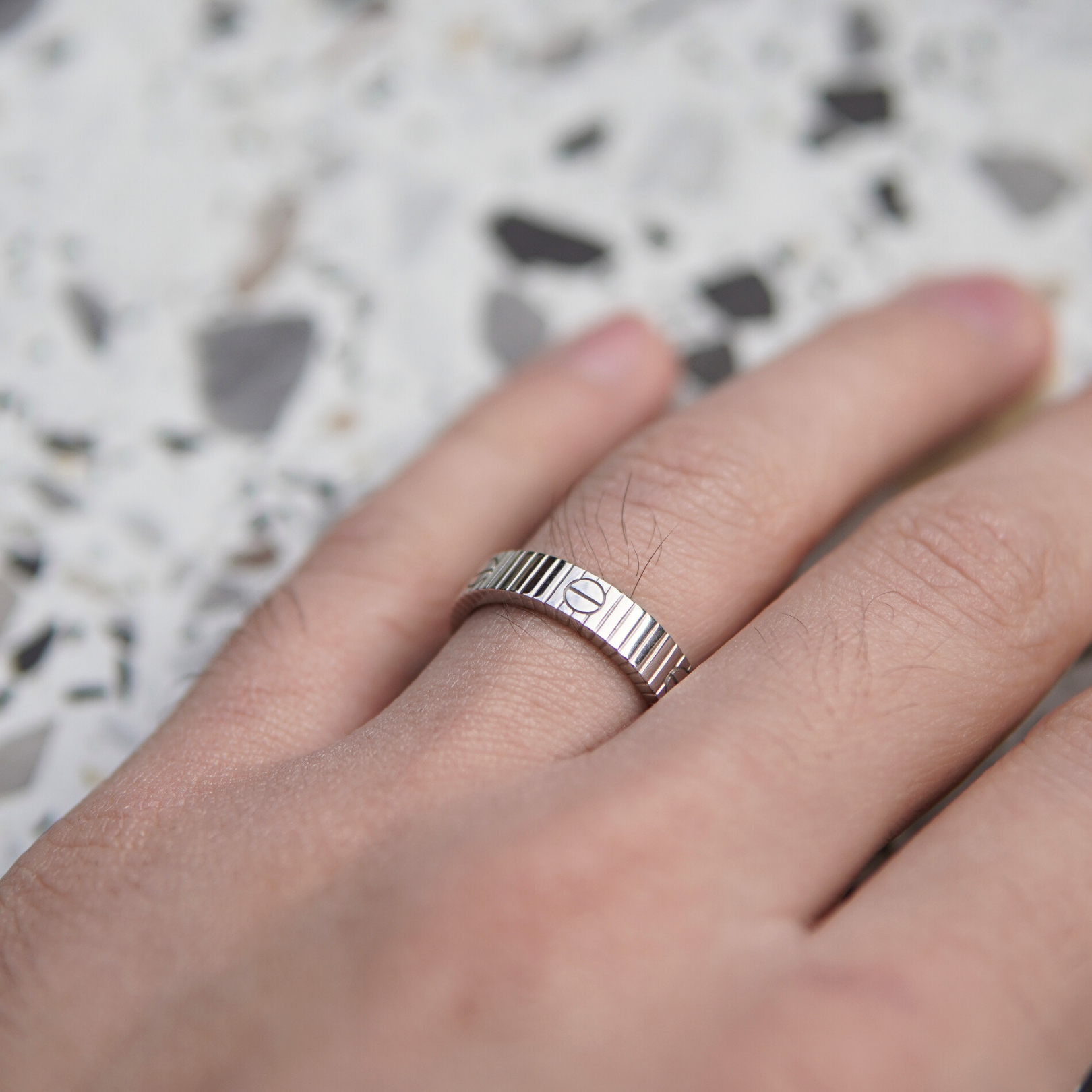 Vida Desenli 925 Ayar Gümüş Yüzük – Infinity Bond Collection