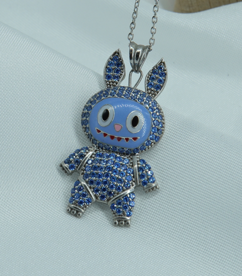 Blue Fun Mini – Zirkon Taşlı Sevimli Kolye